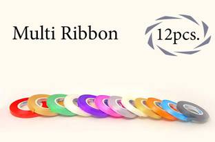 DECOR MY PARTY Curling Ribbon For Hanging Balloon Party Decoration Multicolor Satin Ribbon