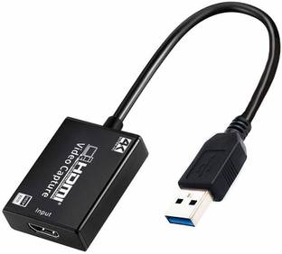 microware USB 3.0 / HDMI Video Capture Card, 4K Full HD 1080P 60fps 4k for Live Streaming Recording, Live Broadcasting, Gaming, Teaching, Video Conference Media Streaming Device