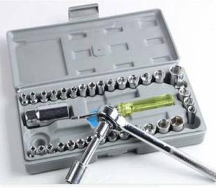 GNV 40 In 1 Multi-Functional Automobile Motorcycle Repair Gadgets / Wrench Tool Kit, Screwdriver & Socket Set Socket Set Socket Set