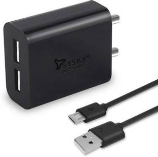 Syska 15 W 3.1 A Wall Charger for Mobile with Detachable Cable