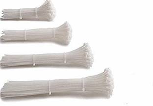 YUVAAN 4, 6, 8, 10 Inch Nylon Cable Ties Zip Wire Organiser Ties, Total 300 Pieces - (Combo 1) Nylon Flexible Straps Cable Tie
