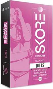 SKORE Dots condom Pack of 4 ( 10x4) 40N Condom