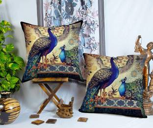 AMAZE ATTIRES Jute Cushions Cover