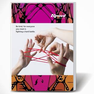 SPEED 200 Pages Semi Rough A4 Note Book | Pack of 8 | Single Line Ruled A4 Size | 29 x 21 CM | A4 Registers | Notebook Copy for Students of School, College and Office Use | Combo Set of Notebooks Or Long Register A4 Notebook Single Line Ruled 200 Pages