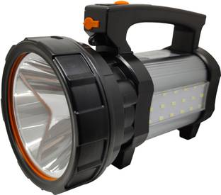 shoptric 120W Blinker Laser light Rechargeable Waterproof Torch Up to 1500 Meter High Range Emergency Torch With 18 Big SMD Side Light For More Brightness & Very Strong Aluminum Body With Maximum Lightning Time Torch