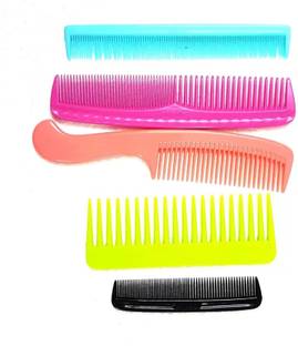 CRAZYGOL Hair comb Multicolor Comb set of 5 ps