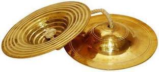 BAKHE HUB 4 inch Brass Manjira Kartal Instrument