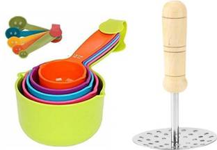 Cltllzen Measuring Cup Spoon Set-10,heavy pav bhaji masher Kitchen Tool Set