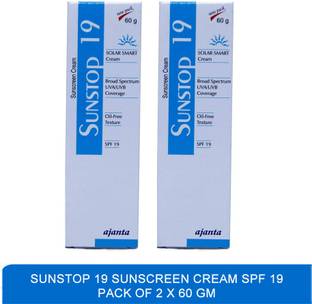 SUNSTOP Sunscreen - SPF 50 19 Sunscreen Cream SPF 19