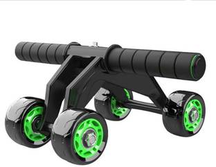 DIVINZ Fitness Ab Roller 4 Wheel Exercise Equipment for Home, Gym with knee mat (Multi) Ab Exerciser