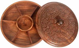 ARTANDCRAFTINDIA Spice Set Wooden