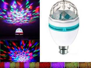 Easy Way 360 Degree LED Crystal Rotating Bulb Magic Disco LED Light,LED Rotating Bulb Light Lamp for Party/Home/Diwali Decoration Flash/Strobe/Fade/Smooth/ multipal Lighting Modes Single Disco Ball Single Disco Ball