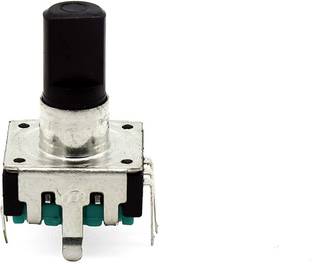 Electronic Spices Pack of 2 rotary encoder 5 PIN audio digital potentiometer 100k with switch handle Electronic Components Electronic Hobby Kit