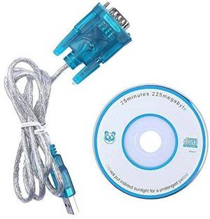 HexaGear USB to RS232 Serial PDA 9 pin DB9 Cable Converter USB Adapter used to connect monitor, laptop, computer (Blue) USB Adapter