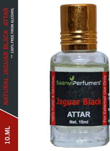 Saanvi perfumers Black Attar For Men and Women | Modern Attar | Itra | Scent | Natural Fragrance Oil | Modern Fragrance (10ML) Floral Attar