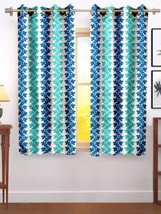 Flipkart SmartBuy 150 cm (5 ft) Polyester Semi Transparent Window Curtain (Pack Of 2)