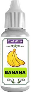 chef willy Fruit Extract Natural Flavor Essence Syrup for cakes sweets candies and drinks banana flavor Banana Cream Liquid Food Essence