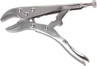 RDX 10 Inch Locking Pliers Ground Mouth Straight Jaw Lock Vise Grip Clamp Hand Tools Round Nose Plier