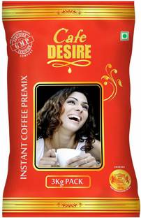CAFE DESIRE Coffee Premix– Red Blend 3Kg Combo| 3 in 1 Coffee | Milk not required | Just add Hot Water | Rich Taste as home-made | Use manually and also Suitable for all Vending Machines Instant Coffee