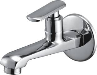 Spazio Mirage Series Heavy Brass Long Body Tap (Pack Of 1) With Brass Wall Flange Bib Tap Faucet