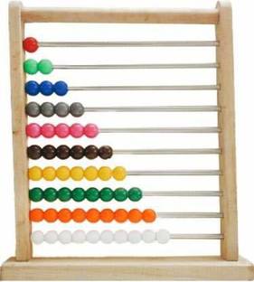 सुपरमर्के Wooden Calculation Abacus Counting Addition Subtraction | Maths Learning Early Educational Kit Toy for Kids 3+ Years (Wooden Abacus Ancient Way to Teach Mathematics)