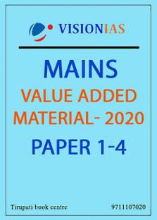 Vision IAS Value-Added Material For Mains Paper 1-4