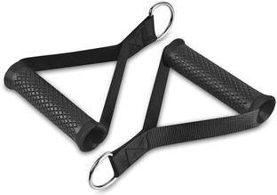 Joyfit Gym Handles with Solid ABS Core, Metal D-Rings & Nylon Webbing for Cable Machines& Resistance Tube
