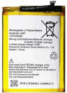 APTIVOS Mobile Battery For  Tecno Spark 2, TECNO KA7 (BL-34BT) 3500 mAh