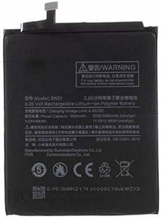 CaseTrendz Mobile Battery For  Mi Redmi Y1 /Mi 5X / A1 / Y2 / Y1 Lite / Redmi Note 5A (BN31) 3080 mAh