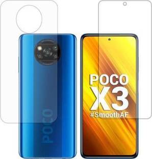RUNEECH Front and Back Screen Guard for POCO X3, MI POCO X3