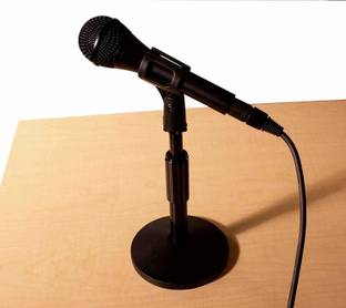 Twixxle ™VXXI-NPR-132-Extendable & Adjustable Tabletop Mic Holder Desktop Microphone Stand