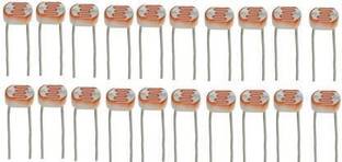 jivith 20 X LDR Photocell Sensor LIGHT DEPENDENT RESISTOR for Projects Fixed Resistor (1000 -0.1) Fixed Resistor
