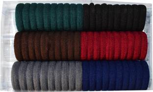 SHD Collectons Hair Bands Colors Soft Rubber Elastic Hair Ties Tiny for Baby Kids Girl (Pack of 60 Pieces) Rubber Band (Multicolor) Rubber Band Rubber Band