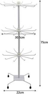 जे मॉल ™3 Layer Metal Multi Layer Rotating Jewellery, Chain, Ear-rings, Bracelet, लोहा की होल्डर