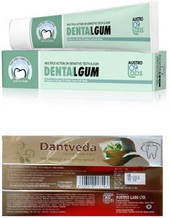 AUSTRO DENTAILGUM TOOTH PASTE PACK 2 +2 DANTVEDA TOOTH PASTE Toothpaste