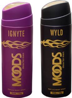 MOODS IGNYTE & WYLD Deodorant Spray  -  For Men & Women