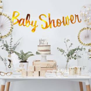 DECOR MY PARTY Baby Shower Banner Baby Shower Banner Decoration Baby Shower Decoration Items Set Maternity Shoot Props Accessories Banner