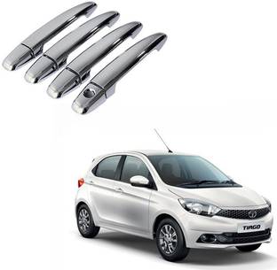 De AUTOCARE (Set of 4 Pcs) Stylish Car Door Catch Handle Cover Chrome Finishing Suitable for Tta Tiago Cars Car Grab Handle Cover