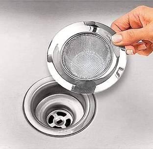 MICASHU Kitchen Sink Stainless Steel Push Down Strainer