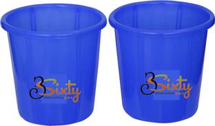 Mayedass Plastic Waste Bin (Open Dust Bin) 10 Litre-Blue Plastic Dustbin