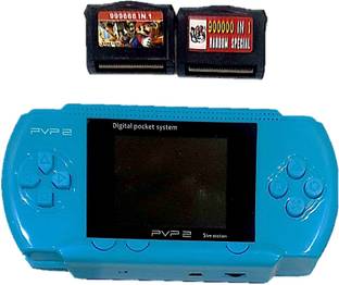 Clubics PVP2 Video Game - (Lite Blue) Gaming Console with Super Mario, Contra 1 GB with Super Mario 1 GB with Super Mario Limited Edition