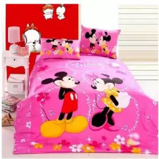 MAA MEVA FAB Polycotton Double Flat 150 TC Cartoon Bedsheet