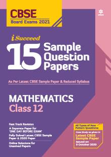 Cbse New Pattern 15 Sample Paper Mathematics Class 12 for 2021 Exam with Reduced Syllabus
