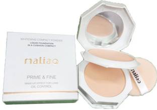 maliao Prime & Fine Oil Control Whitening Compact Face Powder for 3D Professional Makeup  Compact