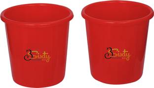 Mayedass Plastic Waste Bin (Open Dust Bin) 10 Litre-Red Plastic Dustbin