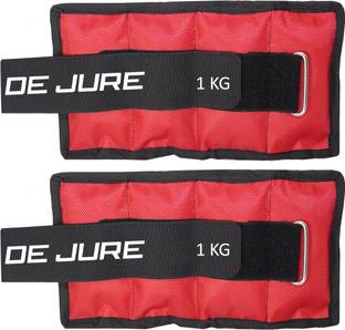 DE JURE FITNESS ANKLE WEIGHT (REDBLACK) 1.KG PAIR (1.KG X 2 PCS) Red Ankle Weight