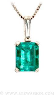 RATAN BAZAAR Emerald Pendant stone Panna 6.00 carat stone Lab Certified and Astrological Purpose for unisex Silver Emerald Stone Pendant