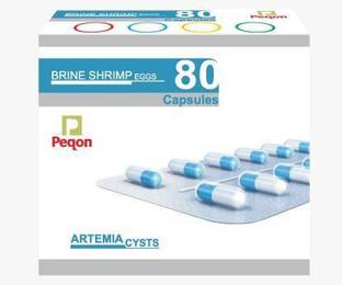 Peqon Artemia Cysts Brine Shrimp Eggs, 80 Capsules Pet Health Supplements
