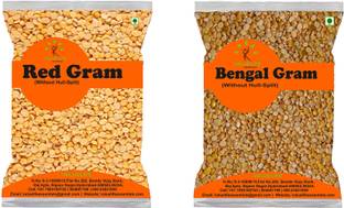 Value Life Combo (Split) (Red Gram 1kg, Bengal Gram 1kg Pack Of 2)