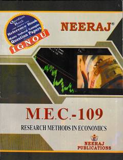 Neeraj Ignou Mec 109 Research Methods In Economics Reference Book (IGNOU)